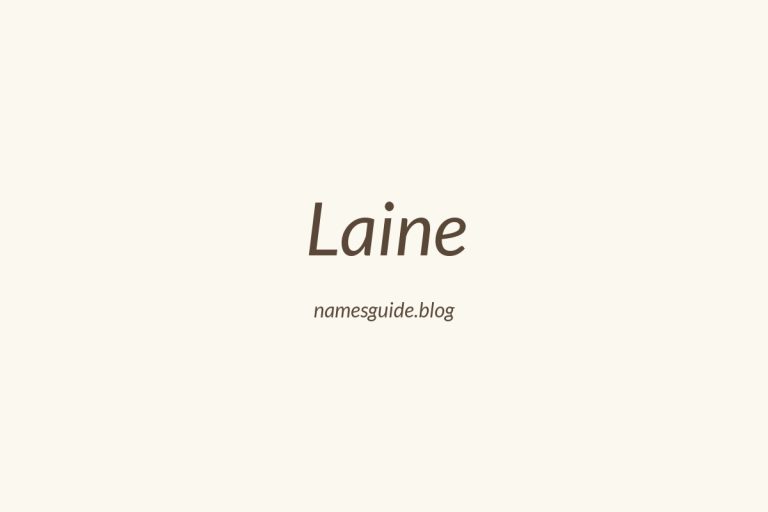 59+ Unique Middle Names for Laine