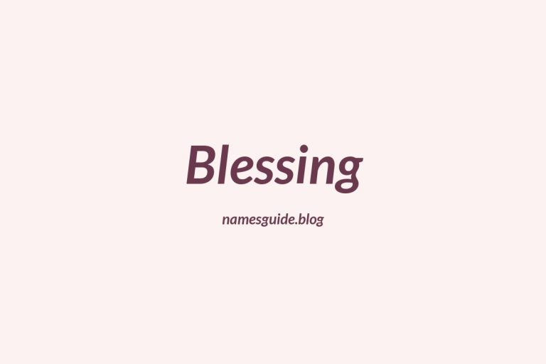 38+ Unique Middle Names for Blessing