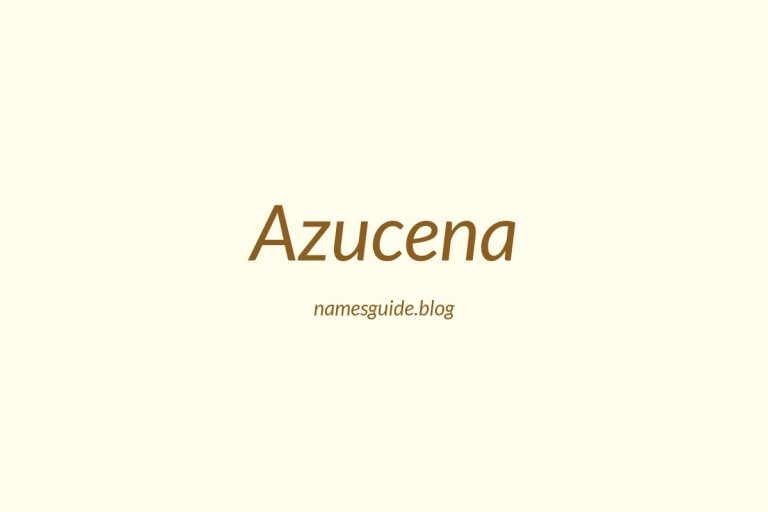 59+ Unique Middle Names for Azucena