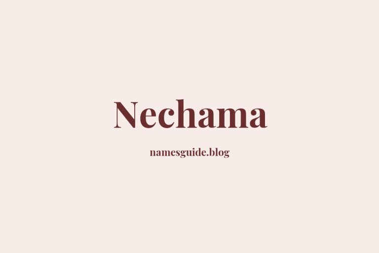 57+ Unique Middle Names for Nechama