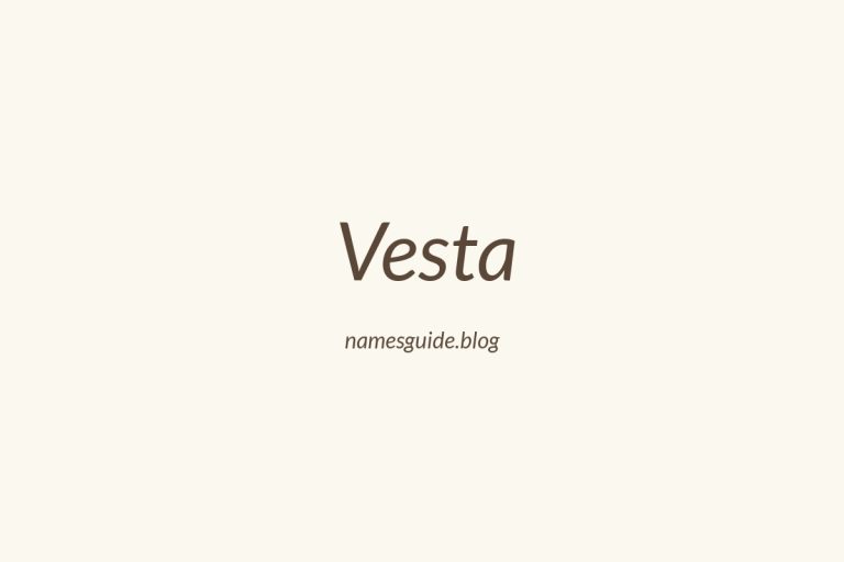 40+ Unique Middle Names for Vesta