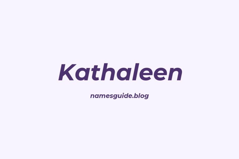 57+ Unique Middle Names for Kathaleen