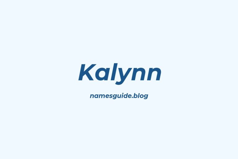 55+ Unique Middle Names for Kalynn