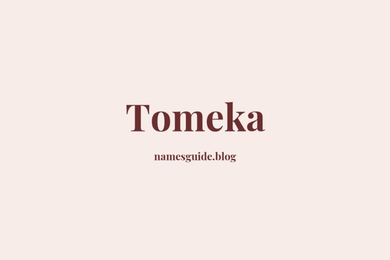 48+ Unique Middle Names for Tomeka