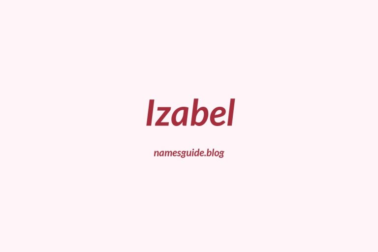 58+ Classic Middle Names for Izabel