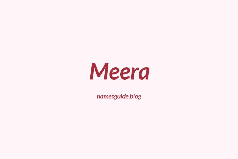 50+ Unique Middle Names for Meera