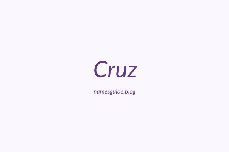 55+ Unique Middle Names for Cruz