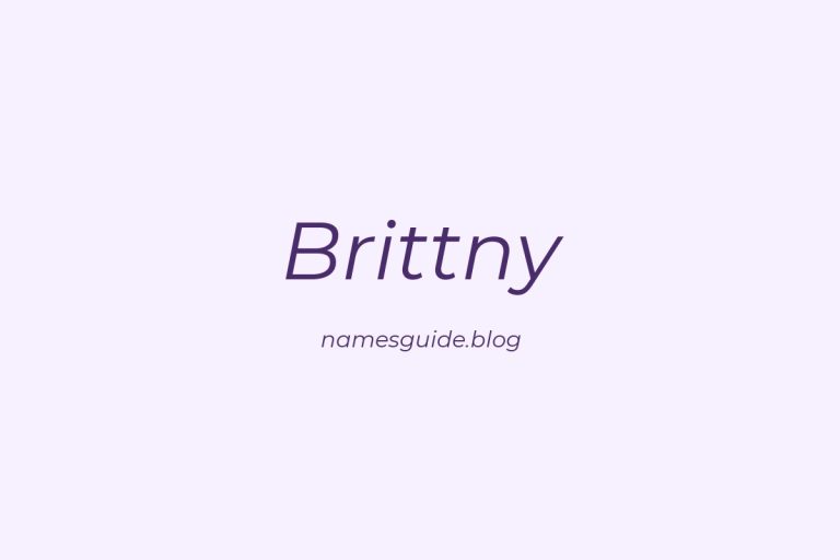 42+ Unique Middle Names for Brittny
