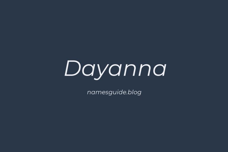 59+ Unique Middle Names for Dayanna