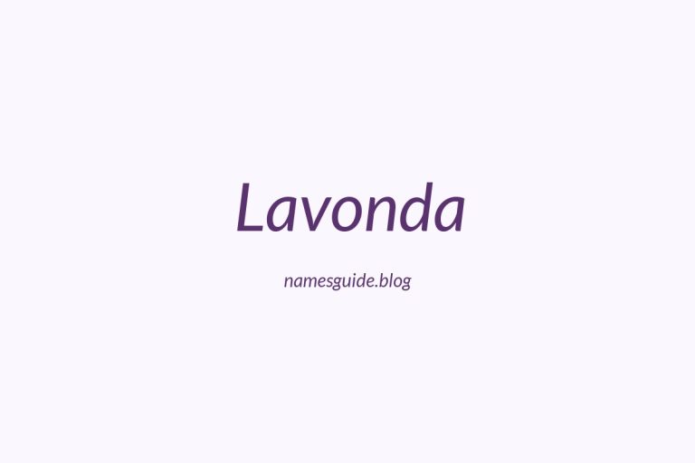 50+ Unique Middle Names for Lavonda