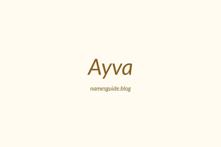 57+ Unique Middle Names for Ayva