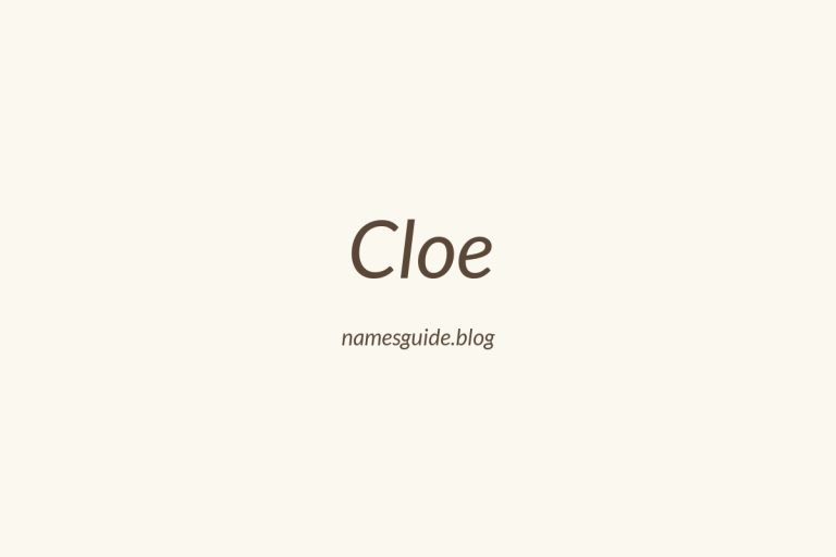 39+ Unique Middle Names for Cloe