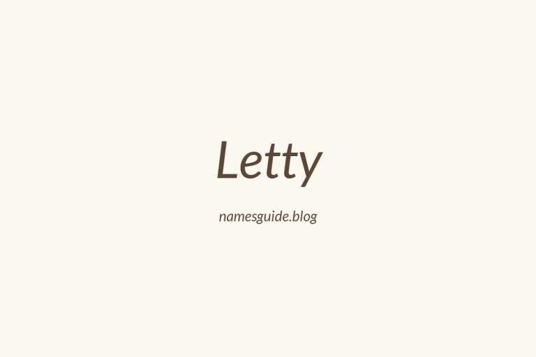 61+ Unique Middle Names for Letty