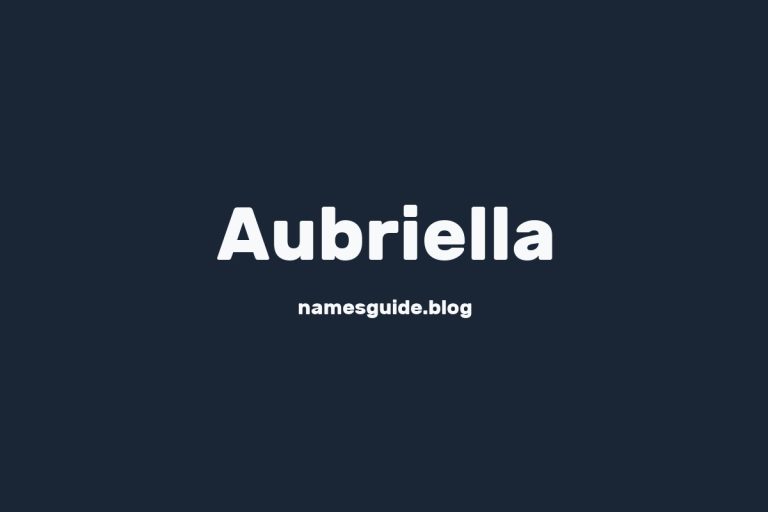 50+ Unique Middle Names for Aubriella