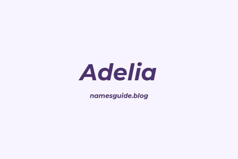 57+ Unique Middle Names for Adelia