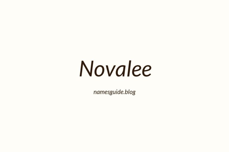 59+ Unique Middle Names for Novalee