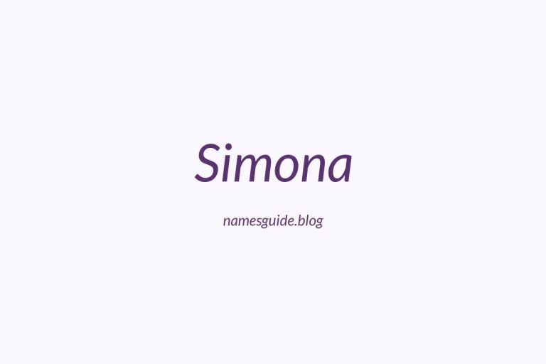 43+ Unique Middle Names for Simona