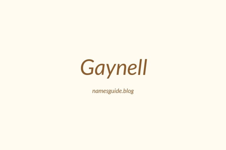 58+ Unique Middle Names for Gaynell