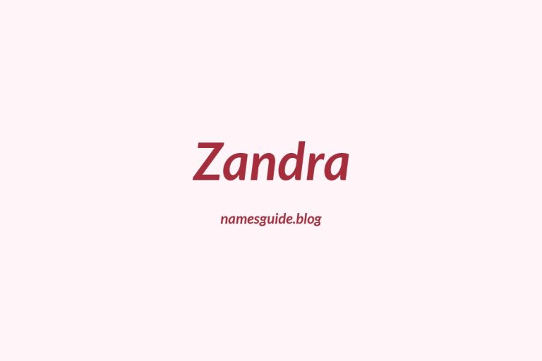 56+ Unique Middle Names for Zandra
