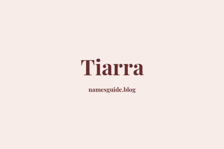 52+ Unique Middle Names for Tiarra