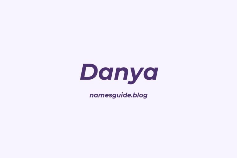 50+ Unique Middle Names for Danya