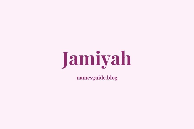 Fifty plus Unique Middle Names for Jamiyah