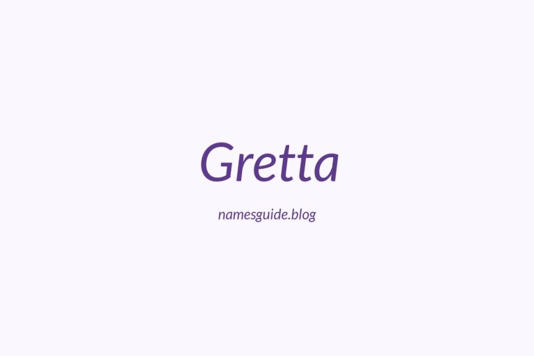 57+ Classic Middle Names for Gretta