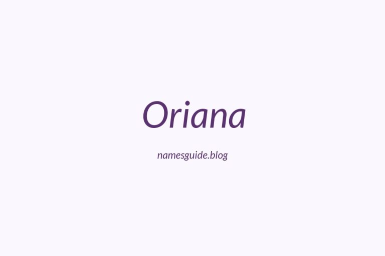 52+ Unique Middle Names for Oriana