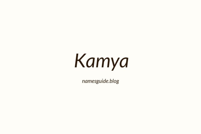 57+ Unique Middle Names for Kamya