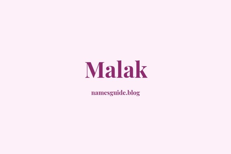 59+ Unique Middle Names for Malak