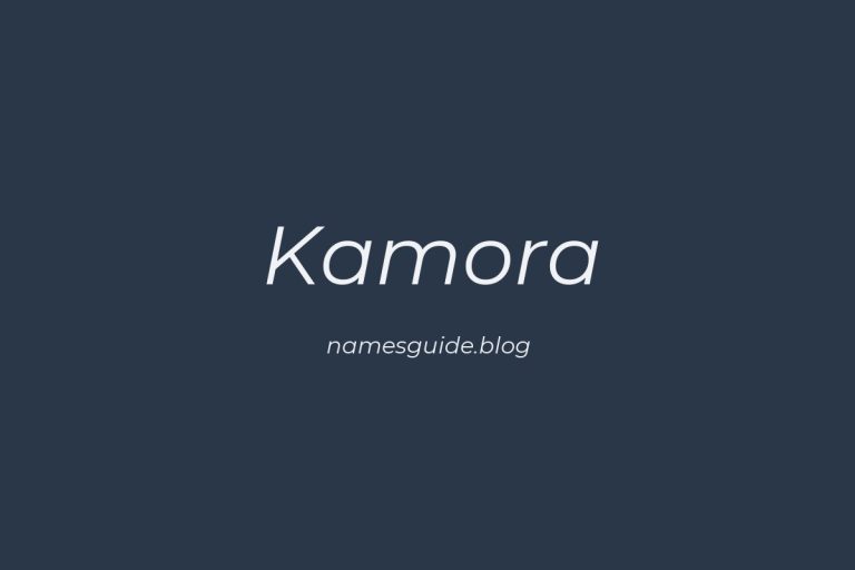59+ Unique Middle Names for Kamora