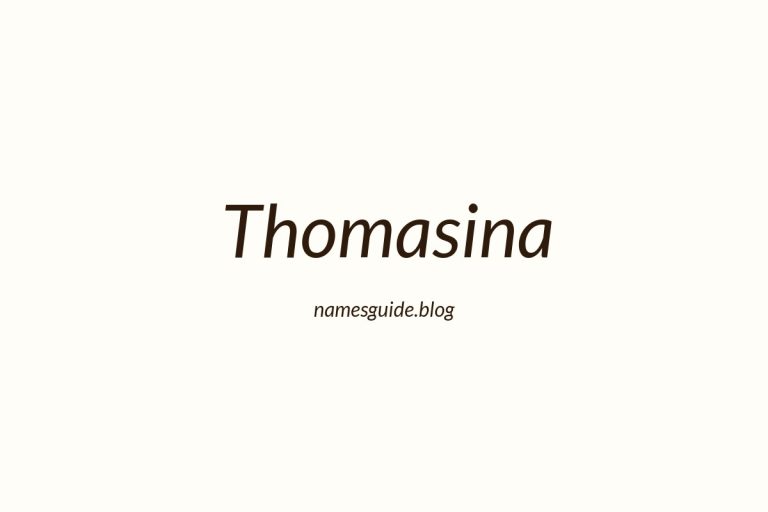 50+ Unique Middle Names for Thomasina