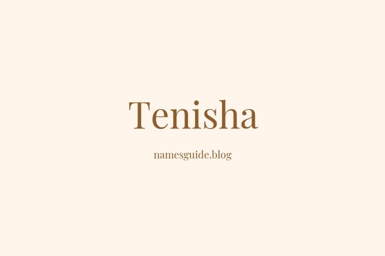 57+ Unique Middle Names for Tenisha