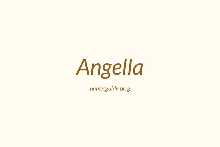 57+ Unique Middle Names for Angella