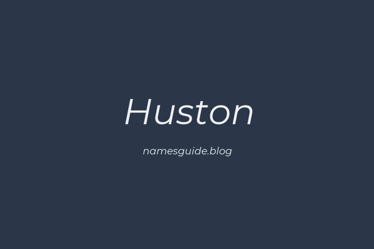 52+ Unique Middle Names for Huston
