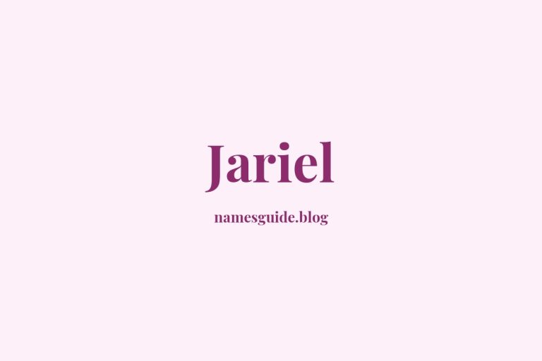 58+ Unique Middle Names for Jariel