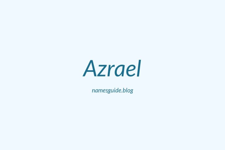 57+ Unique Middle Names for Azrael