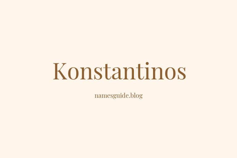 50+ Unique Middle Names for Konstantinos