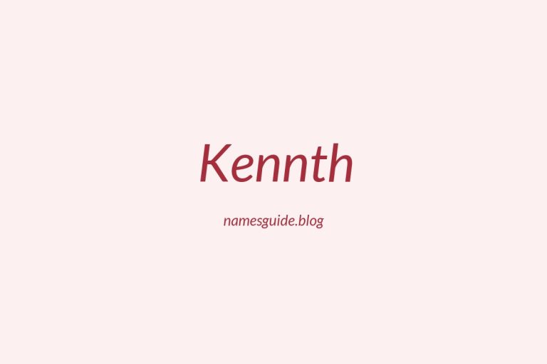 56+ Unique Middle Names for Kennth