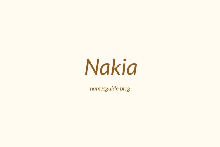59+ Unique Middle Names for Nakia