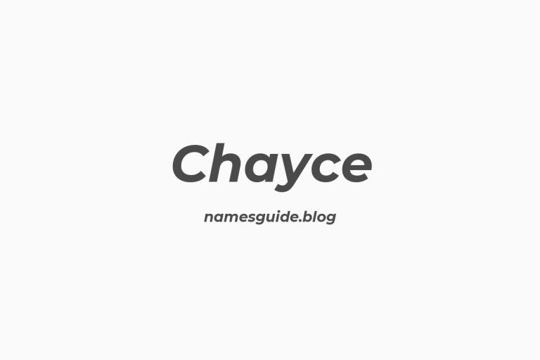 52+ Unique Middle Names for Chayce