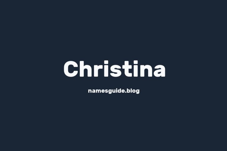 53+ Unique Middle Names for Christina