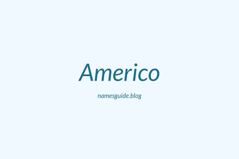 62+ Amazing Middle Names for Americo