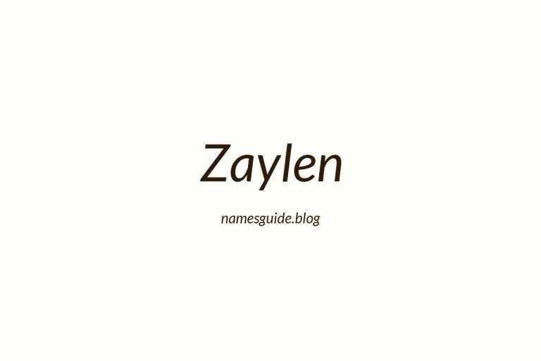 48+ Unique Middle Names for Zaylen