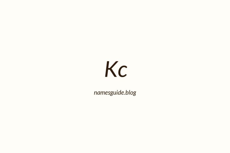 40+ Unique Middle Names for Kc