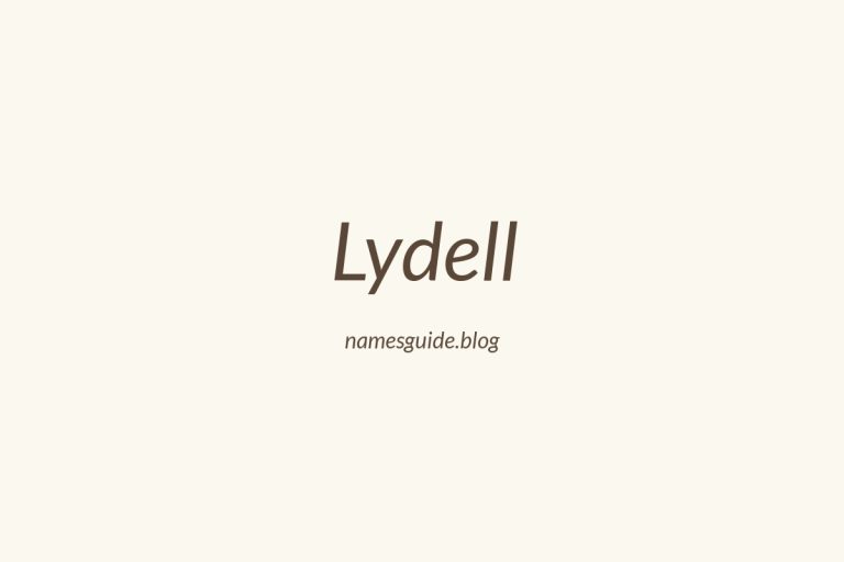 53+ Unique Middle Names for Lydell