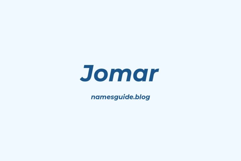 55+ Unique Middle Names for Jomar