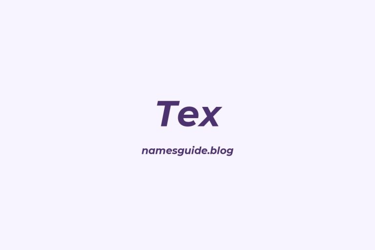 57+ Unique Middle Names for Tex