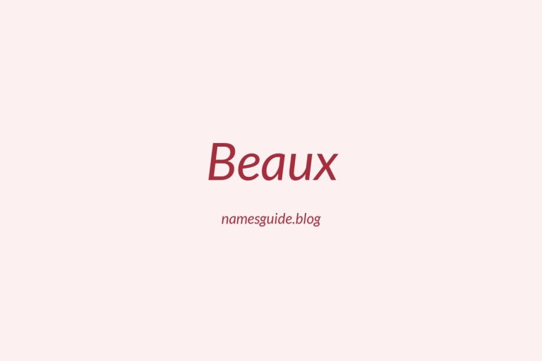 59+ Classic Middle Names for Beaux