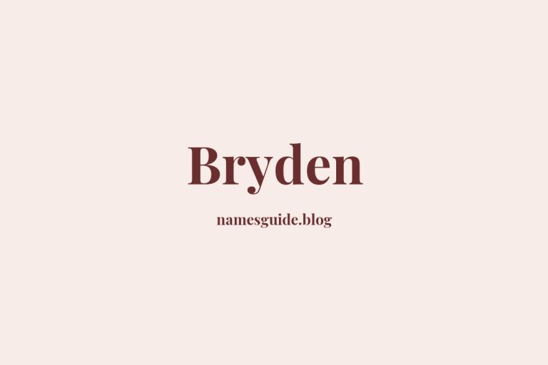 57+ Unique Middle Names for Bryden